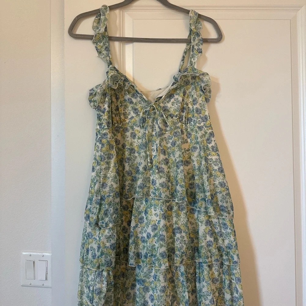 Wild Fable Floral Ruffle Dress Size Medium NWT ✨ - Picture 2 of 7